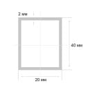 Труба профильная прямоугольная 40х20х2,0мм