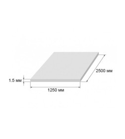 Лист стальной холоднокатаный 1,5х1250х2500мм