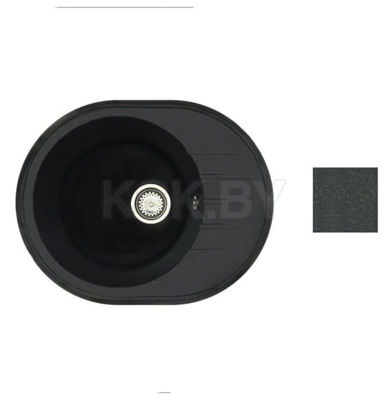 Мойка кухонная БелЭворс NEW LUX антрацит в компл. с сифоном