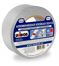 Лента алюминиевая клейкая 50мм х 10м UNIBOB 37280