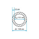 Труба стальная электросварная черная 108х3,5 мм