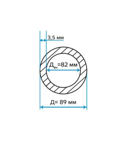 Труба стальная электросварная черная 89х3,5 мм