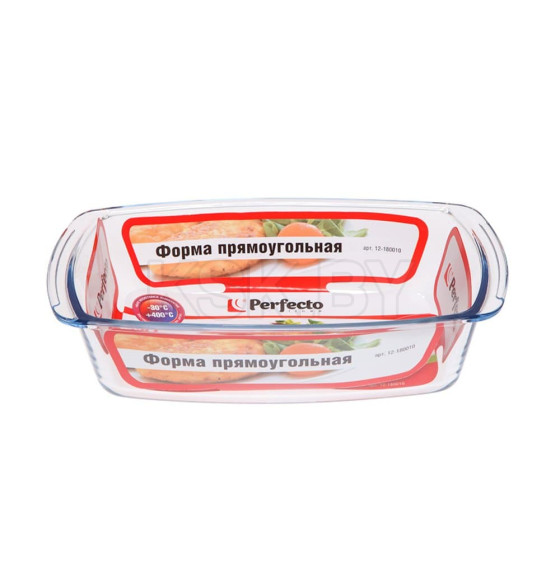 Форма из жаропрочного стекла, 1.8 л, прямоугольная, 270х140х72 мм, PERFECTO LINEA (12-180010)