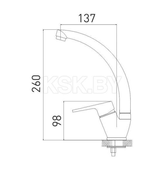 Смеситель для кухни Gross Aqua Delta, 3205268C-A02 (3205268C-A02) 