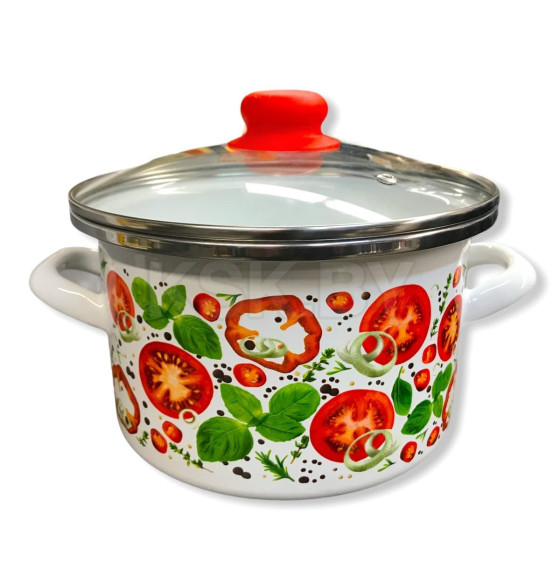 Кастрюля эмалированная 