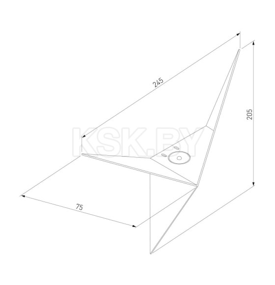 Светильник настенный светодиодный Parete LED белый MRL LED 3W 1008 IP20 (a038823) 