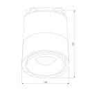 Светильник потолочный светодиодный Klips Черный 15W 4200K LTB21 (a040438) 
