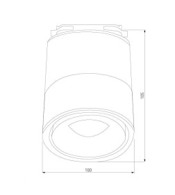 Светильник потолочный светодиодный Klips Черный 15W 4200K LTB21