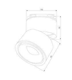 Светильник потолочный светодиодный Klips Черный 15W 4200K LTB21