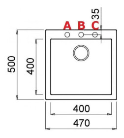 Мойка кухонная из гранита Elleci, Quadra 102 M79 Aluminium