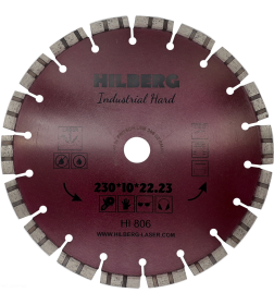 Диск алмазный 230х22,2мм Hilberg Industrial Hard Laser