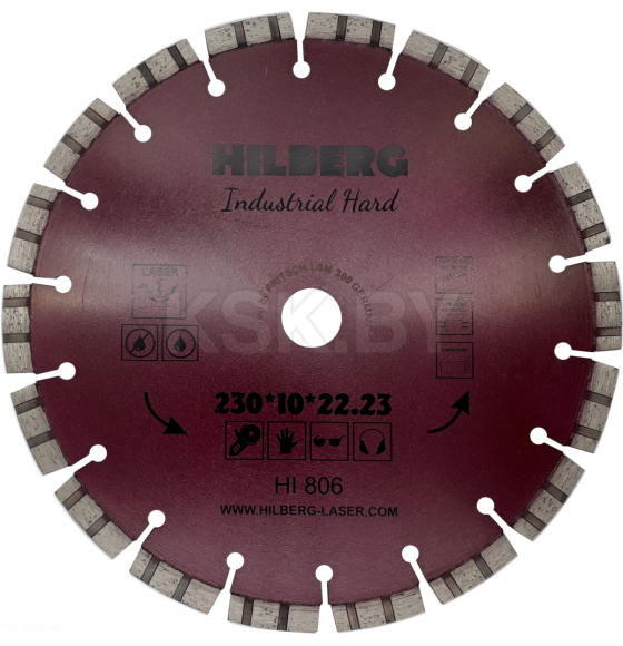 Диск алмазный 230х22,2мм Hilberg Industrial Hard Laser (HI806) 