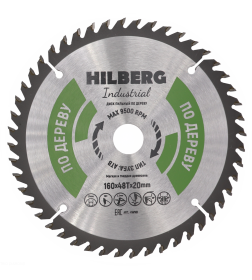 Диск пильный серия Hilberg Industrial Дерево 160*48Т*20 mm