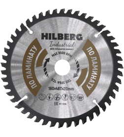 Диск пильный серия Hilberg Industrial ЛАМИНАТ 160*48Т*20 mm