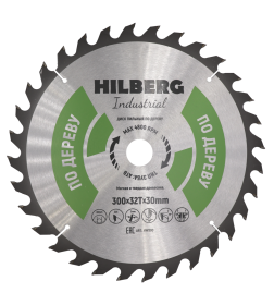 Диск пильный серия Hilberg Industrial Дерево 300*32Т*30 mm