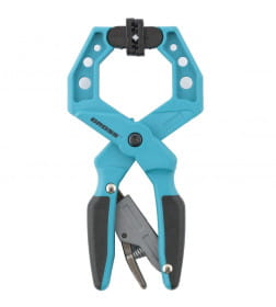 Струбцина клещеобразная, пластиковый корпус, храповый механизм жесткой фиксации, 100 мм, Gross