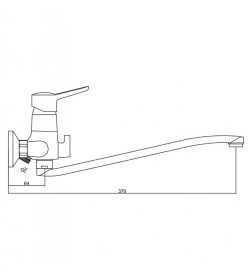 Смеситель для ванны Gross Aqua Alfa, 7211313C-35S