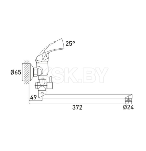 Смеситель для ванны Gross Aqua Mini, 7210213-35F ( 7210213-35F) 