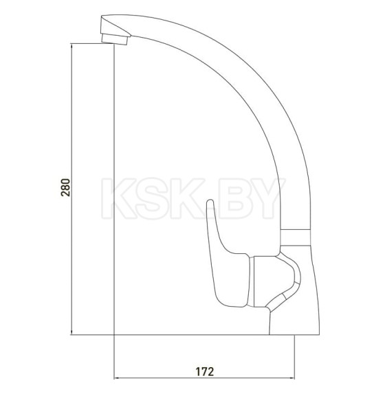 Смеситель для кухни Gross Aqua Optima, 3525511C-A02 (3525511C-A02) 