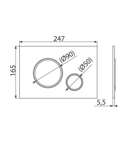 Кнопка для инсталляции Alca.M770 (белая)