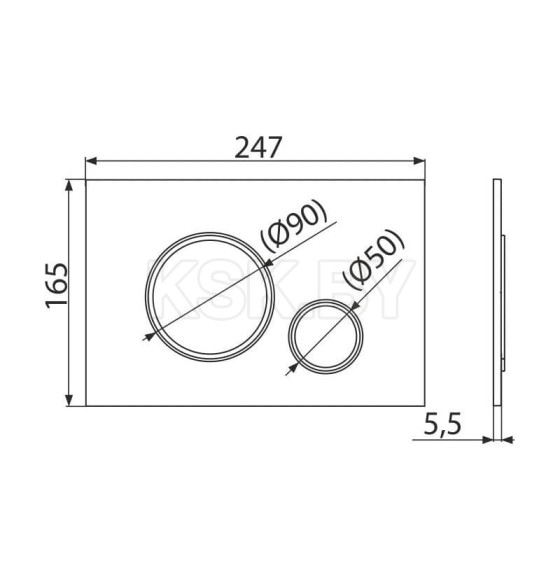 Кнопка для инсталляции Alca.M770 (белая) (M770) 