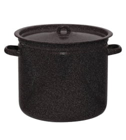 Кастрюля эмалированная Коричневый рябчик 12,0 л 