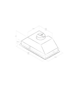 Вытяжка кухонная Elica ERA C BL/A/72