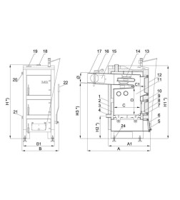 Твердотопливный котел UWG 14 kW SAS