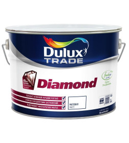 Краска в/д внутр. DULUX Prof Diamond Matt износостойкая белая, 9 л (12,51 кг)