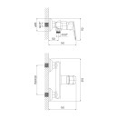 Смеситель для душа IDDIS, Vibe, VIBSB00i03WA (VIBSB00i03WA) 