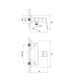 Смеситель для душа IDDIS, Vibe, VIBSB00i03WA