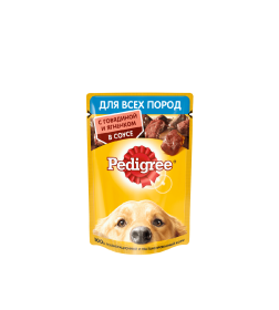 Корм для животных Pedigree для взрослых собак всех пород с говядиной и ягненком 85 гр