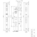 Корпус врезного замка KALE KILIT 153Р-85BS35-16CP (25898) 