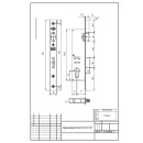 Корпус врезного замка KALE KILIT 155-BS30-R-23NP (26079) 