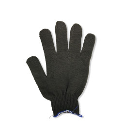 Перчатки трикотажные с ПВХ  х/б 10 кл. 160 текст. 19 размер , черные