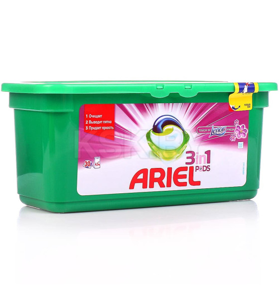 Капсулы для стирки Ariel Автомат Touch of LenorFresh, 30х23,8г (0972) 