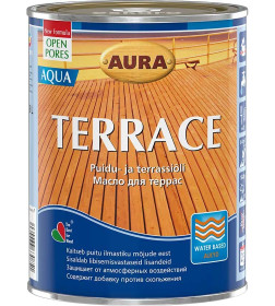 Масло для террас Aura Terrace Aqua (бесцветный) 0,9 л 