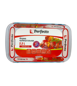 Форма из жаропрочного стекла, 2.2 л, прямоугольная, 345х207х52 мм, PERFECTO LINEA