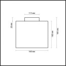 Потолочный светильник E27 60W 220V CROSS 2407/1C DROPS ODL13 532 никель (2407/1C) 