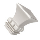 Наконечник для карниза Ас Форос D25 Эмпория Сатин