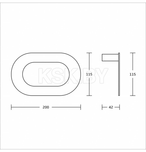 Вешалка для полотенец металлическая,круглая,цвет хром. Gross Aqua.Space арт.GA18232 (GA18232) 