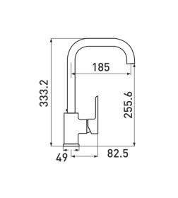 Смеситель для кухни  Gross Aqua Loft, 3243298C-B07