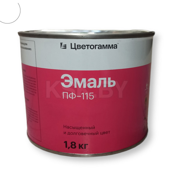 Эмаль алкидная ПФ-115  Цветогамма белая,  1,8 кг