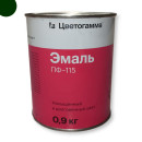 Эмаль алкидная ПФ-115  Цветогамма темно-зеленая,  0,9 кг