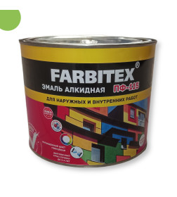 Эмаль алкидная ПФ-115 FARBITEX лайм,  1,8 кг