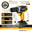 Дрель-шуруповерт аккумуляторная DEKO DKCD16FU-Li SET 63 (063-4099) 