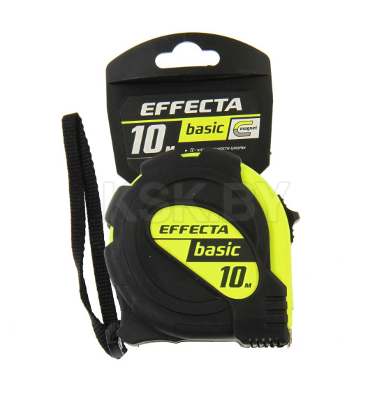 Рулетка 10м х 25мм с магнитом EFFECTA Basic  (571025) 