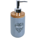 Дозатор для жидкого мыла керамический,цвет серый.Bisk.FOLIO арт.05594 (05594) 