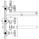 Смеситель для ванны Rossinka Silvermix RS42-80 (RS42-80) 