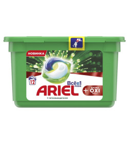 Капсулы для стирки Ariel Автомат EXTRA OXI effect, 12х27,3г